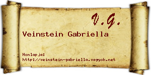 Veinstein Gabriella névjegykártya